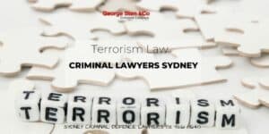 Terrorism Lawyers Sydney - Terrorism Law Australia - Criminal Lawyers Sydney George Sten and Co