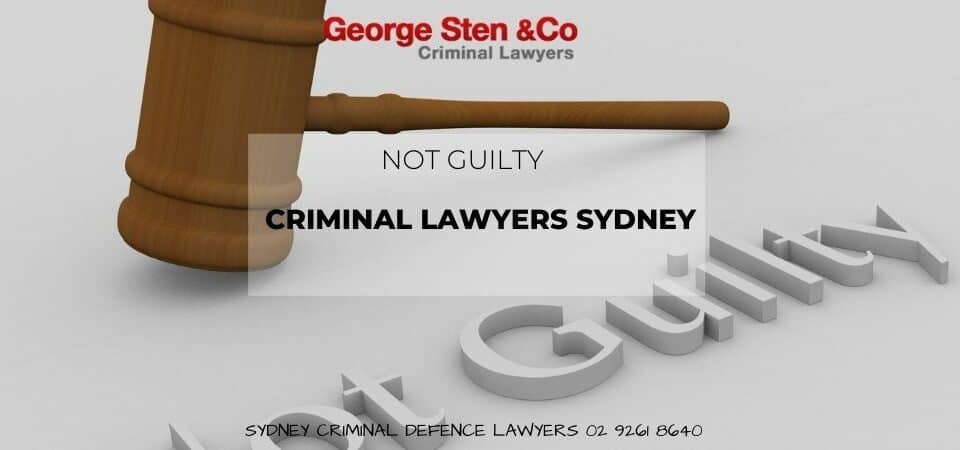 Not Guilty Historic Sex Offences- Criminal Lawyers Sydney - George Sten & Co