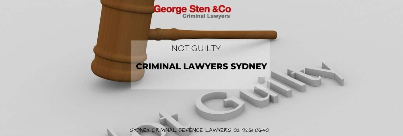 Not Guilty Historic Sex Offences- Criminal Lawyers Sydney - George Sten & Co