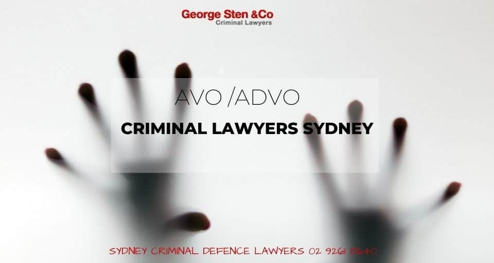 AVO/ADVO Lawyers Sydney - Apprehended Violence Orders - George Sten and Co